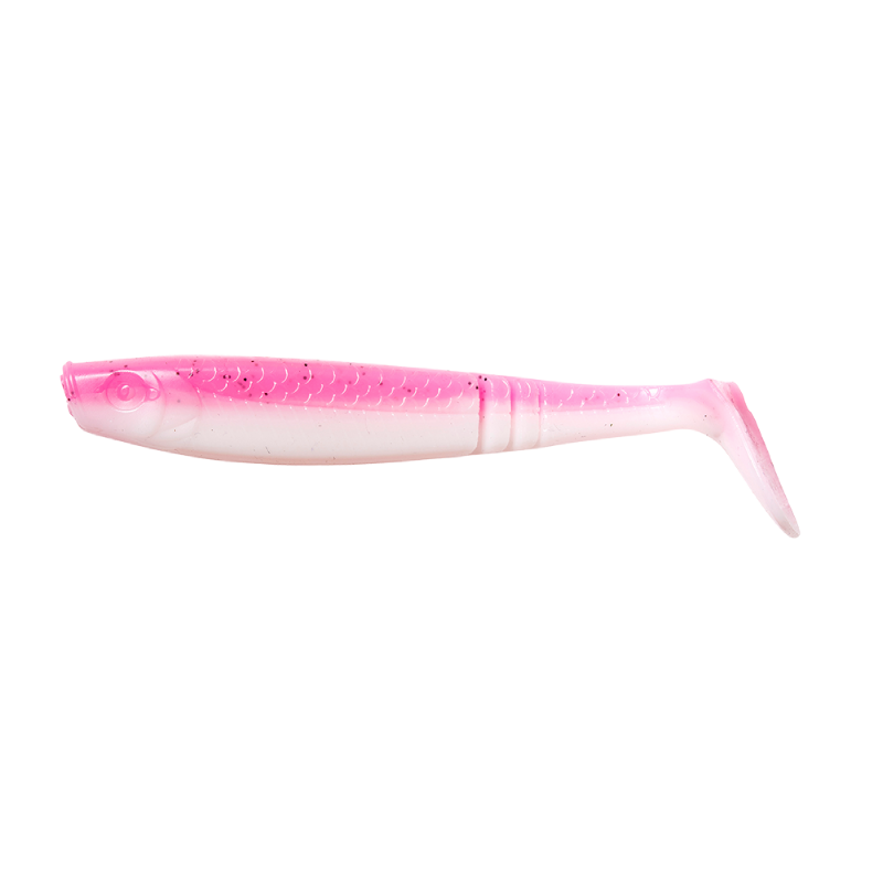 DAM Nástraha Shad Paddletail UV Pink/White 8cm