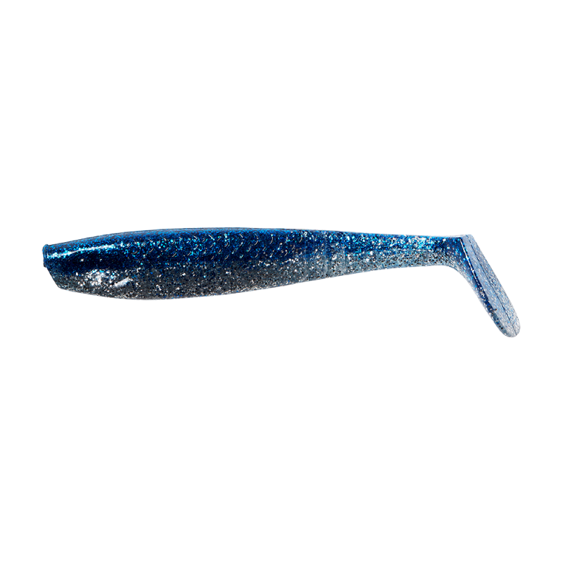 DAM Nástraha Shad Paddletail UV Blue/Silver 8cm