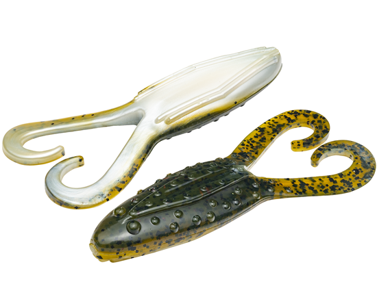 Strike King Gumová Žába Gurgle Toad Green Pumpkin/Pearl Belly 5 ks