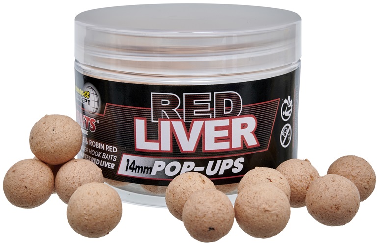 Starbaits POP UP Red Liver 50g Průměr: 14mm