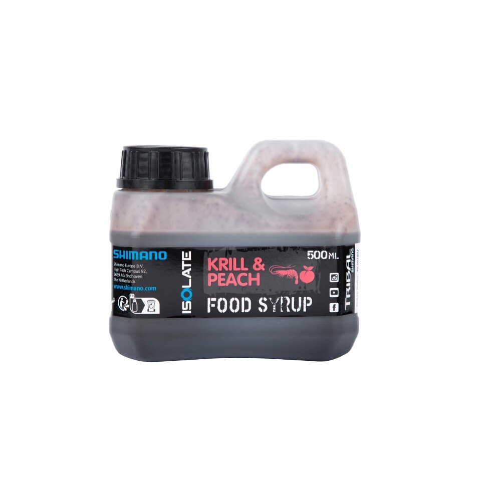 Shimano Bait Isolate Food Syrup Krill Peach 500ml
