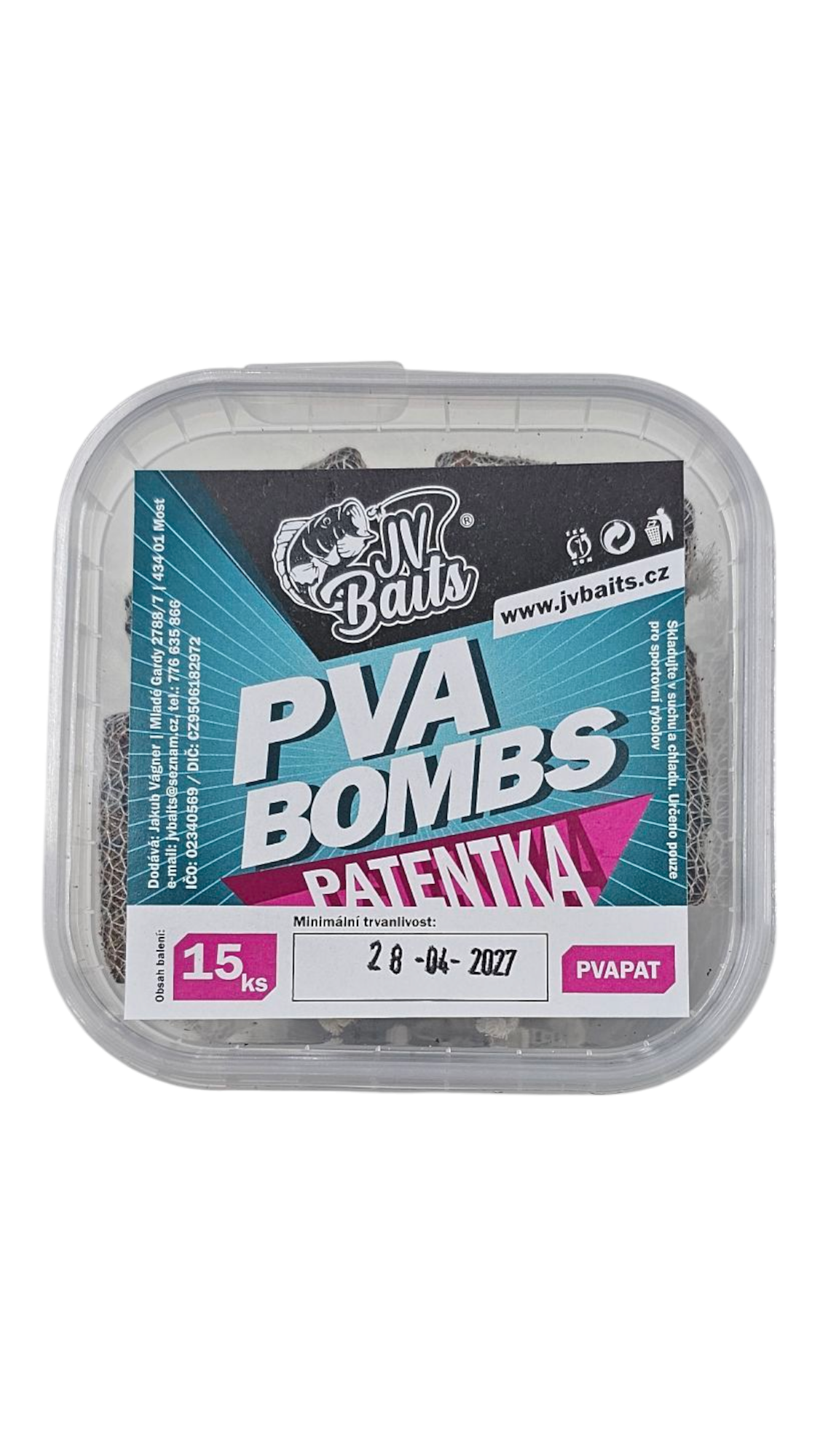 JV Baits Hotové PVA Bombs Patentka