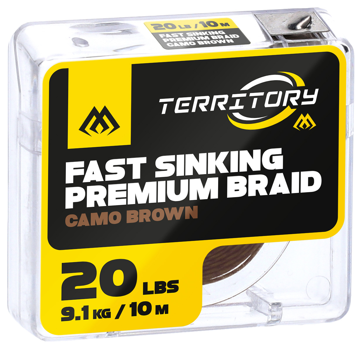 Mikado Pletená Návazcový Fast Sinking Premium Braid 30lbs/10m Hnědá / Kamufláž 1 Ks