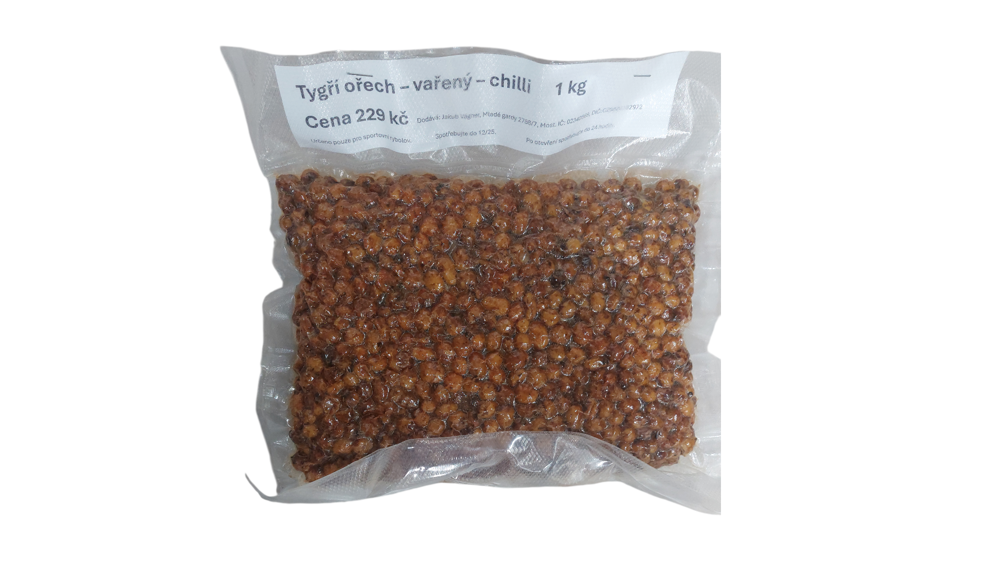 JV Baits Vařený Tygří Ořech - Chilli 1 kg