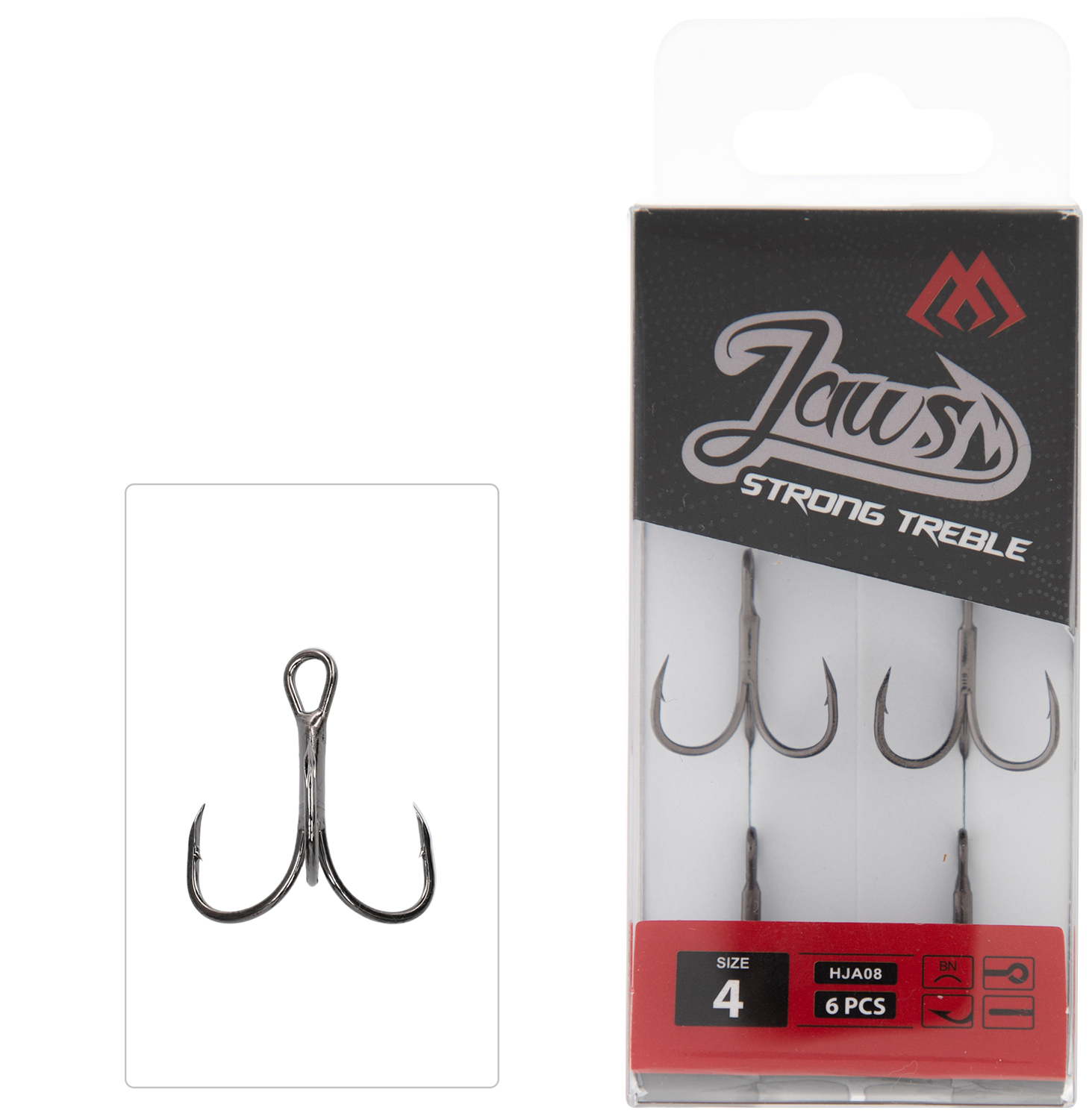 Trojháček Mikado Jaws Strong Triple Vel. 1/0