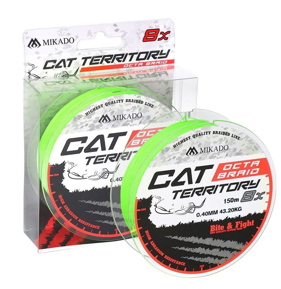 Mikado Splétaná Šňůra Cat territory Octa Braid Fluo 150 m 0,40 mm 39,8 kg