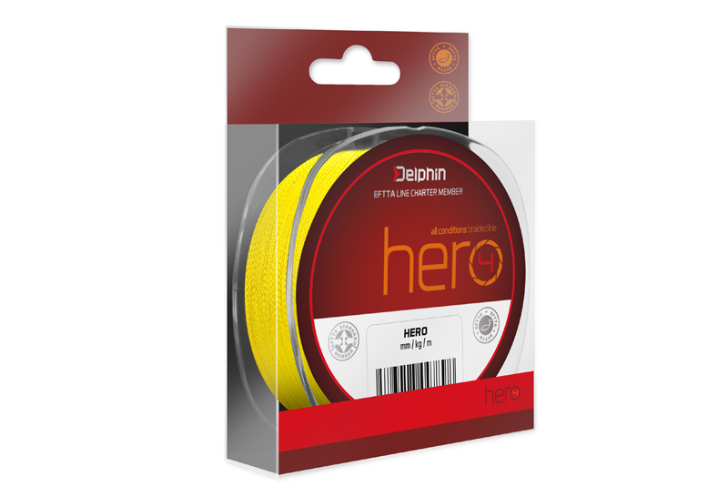 Delphin HERO 4 / fluo žlutá Velikost: 0,40mm 30,1kg  117m