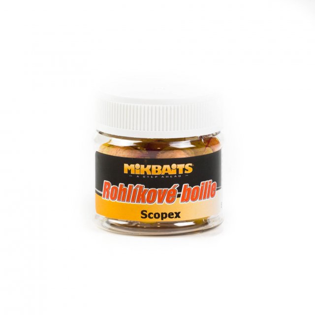 Mikbaits Rohlíkové boilie 50ml - Scopex