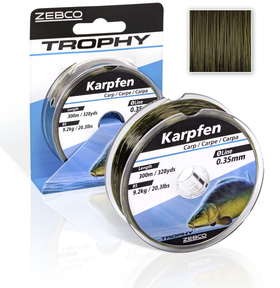 ZEBCO - Vlasec Trophy Carp 300m Průměr,nosnost: 0,25mm      5,0kg