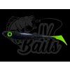 JV Baits Kopyto 14 cm Black Alien UV Tail