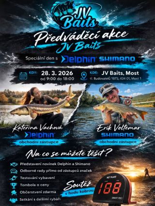 🎣 VELKÁ PŘEDVÁDĚCÍ AKCE JV BAITS V MOSTĚ! 🎣 Rybáři, zapište si do kalendářů sobotu 28. března❗ Připravili jsme pro vás...