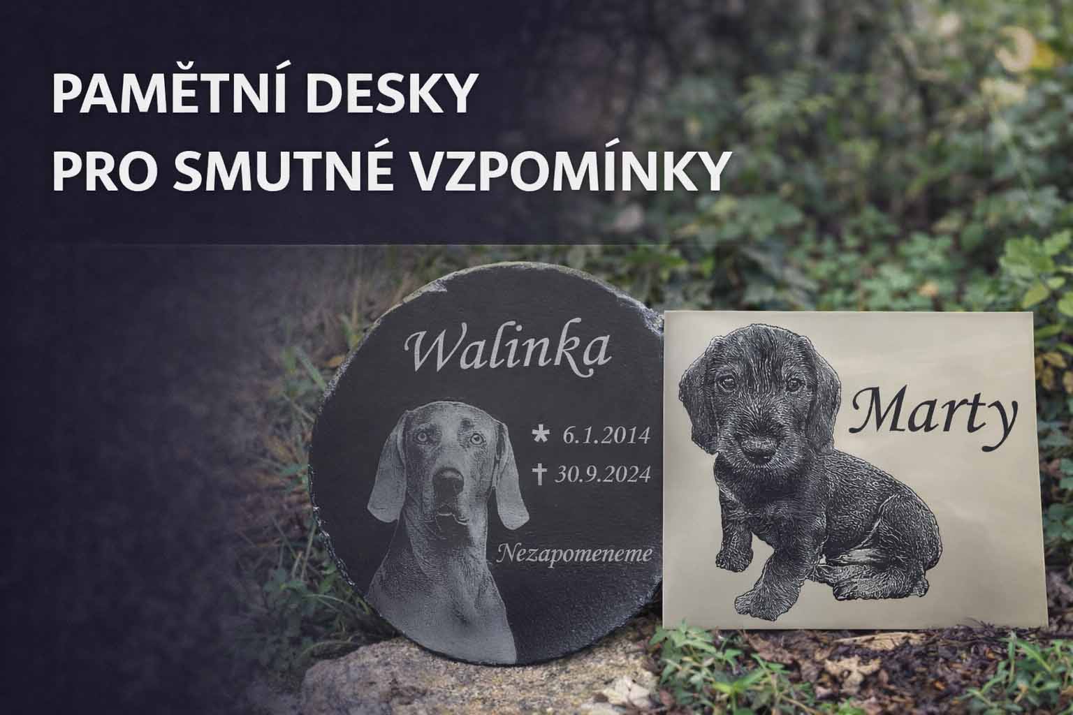 Náhrobní deska pro psa