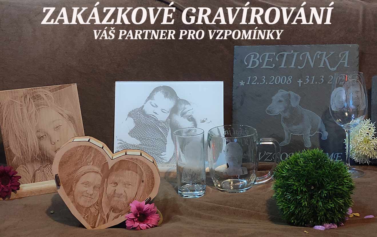 Gravírované sklenice a lahve