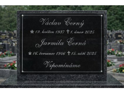 náhrobní deska s textem 2