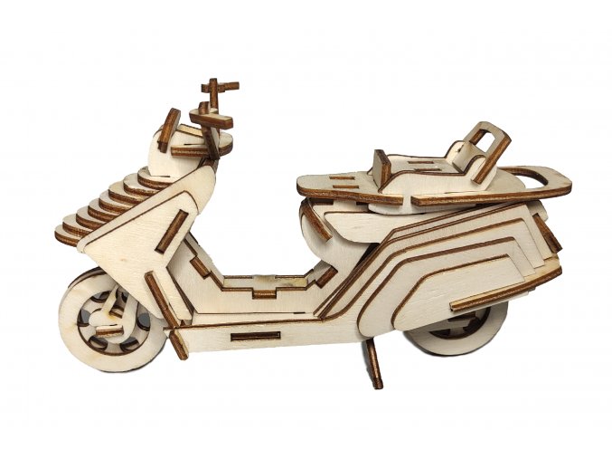Dřevěné modely - 3D model Mopedu