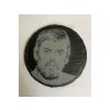 Gravírovaná fotka na břidlici, kulatá