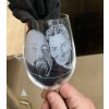 Gravírované sklenice na víno s fotkou nebo textem