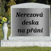 Nerezová náhrobní deska,  UVEĎTE VELIKOST NA PŘÁNÍ