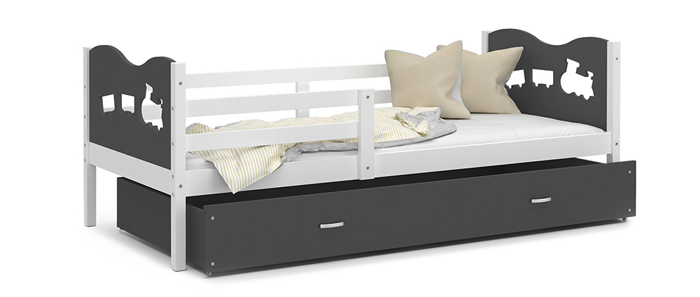 Kaj Max P 190x80 Barevné provedení: šedá