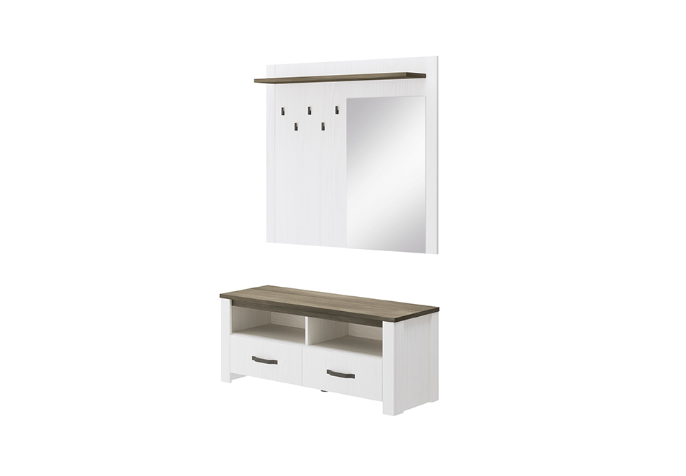 Kps Alpin Předsínová stěna: věšák+zrcadlo+botník