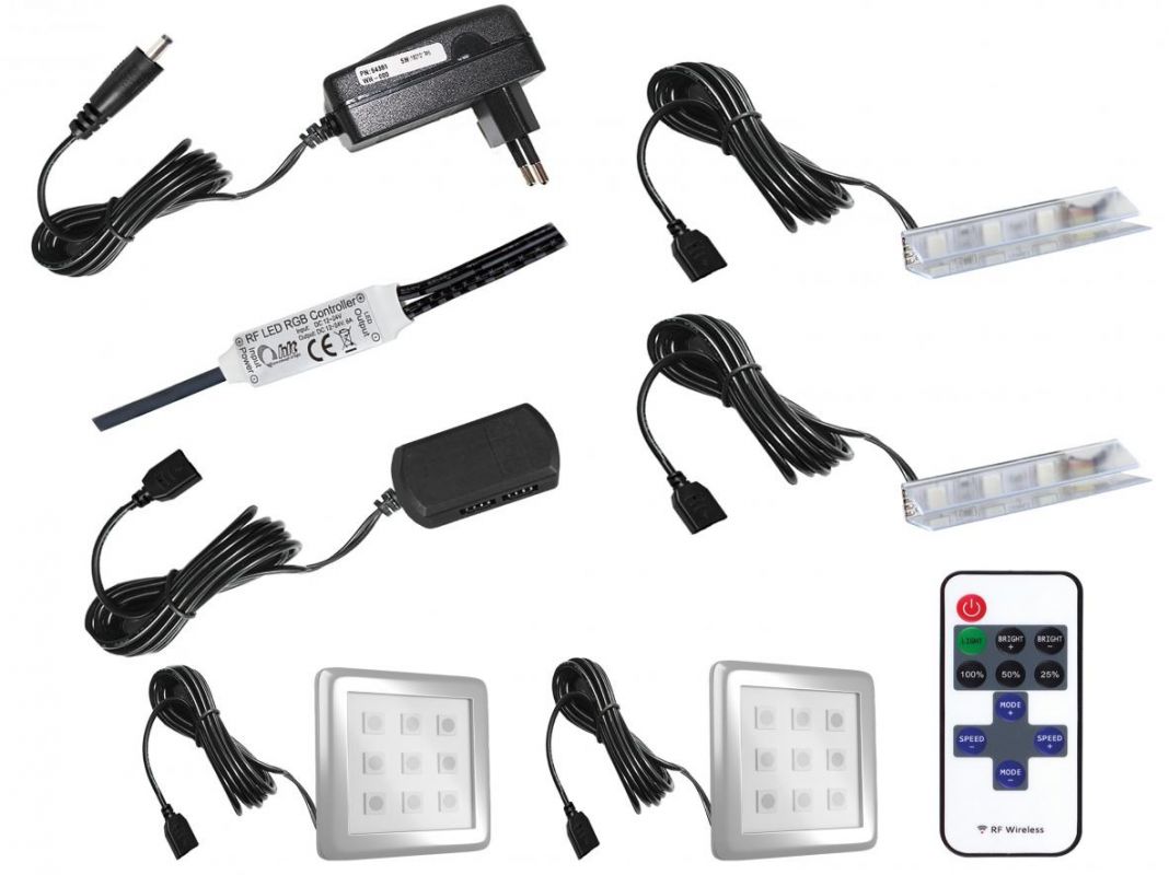 Ksob Imperium šedá/bílá LED: osvětlení