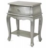 Noční stolek stříbrný 104746