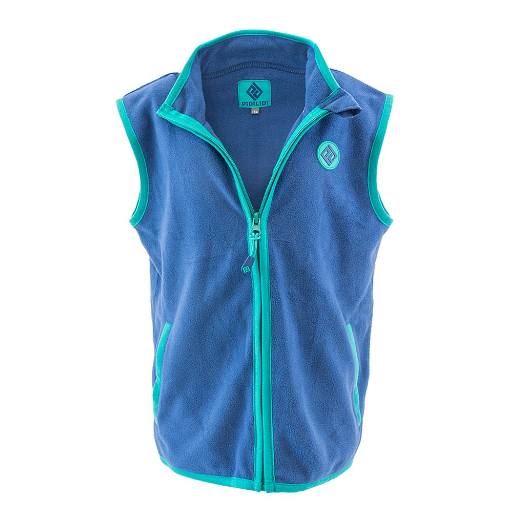 Chlapecká vesta propínací fleezová, Pidilidi, PD1120-04, modrá