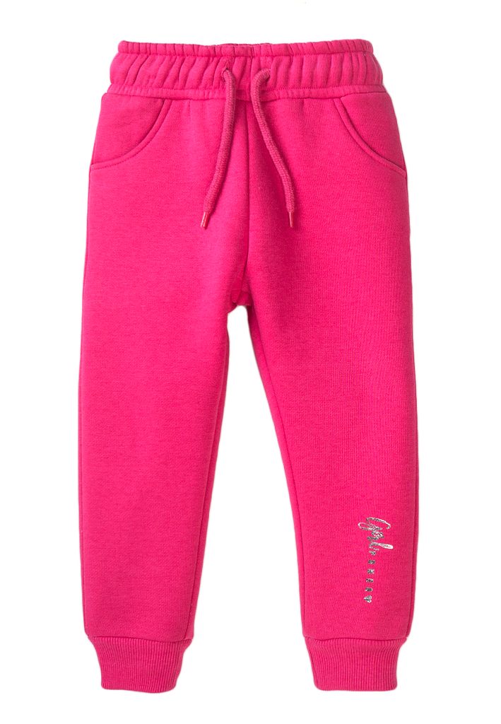 TEPLÁKY DÍVČÍ, MINOTI, 8GFJOG 4, RŮŽOVÁ