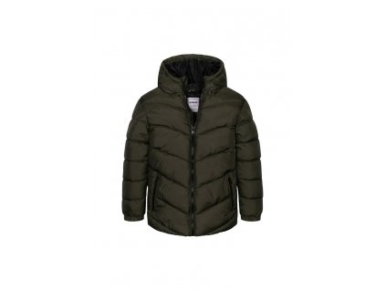 Kabát chlapecký nylonvý Puffa, Minoti, 11COAT 16, khaki