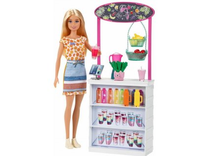 BARBIE SMOOTHIE STÁNEK S PANENKOU GRN75