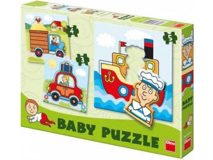 BABY PUZZLE DOPRAVNÍ PROSTŘEDKY 3V1