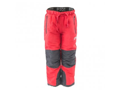 Kalhoty sportovní outdoorové, podšité fleezovou podšívkou, Pidilidi, PD1121-08, červená