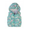 Vesta dívčí Puffa s kapucí, Minoti, 8GGILET 1, modrá