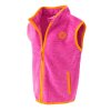 Dívčí vesta propínací fleezová, Pidilidi, PD1118-03, růžová