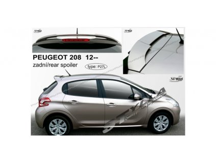 Střešní spoiler - stříška Peugeot 208 2012-