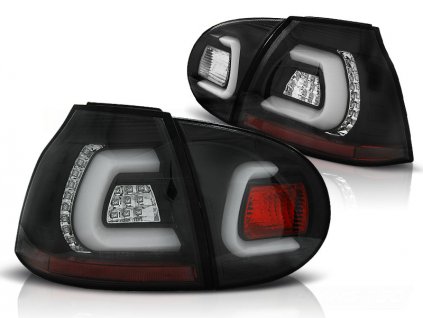 Zadní světla VW GOLF 5 10.2003-2009 černé LED BAR