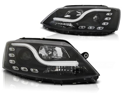 Přední světla VW JETTA VI 1.11- TUBE LIGHT TRU DRL černé