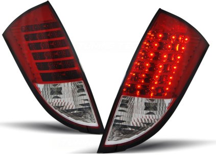 Zadní světla FORD FOCUS 1 HB 1998-2004 červeno-bílé LED