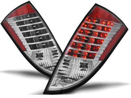 Zadní světla FORD FOCUS 1 HB 1998-2004 chromové LED