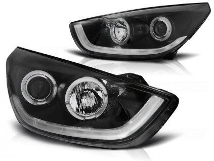 Přední světla HYUNDAI TUCSON IX35 10-13 ČERNÉ TUBE LIGHT