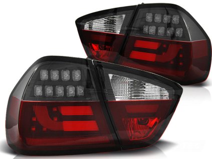 Zadní světla BMW E90 03.2005-08.2008 červeno-bílo-černé LED BAR
