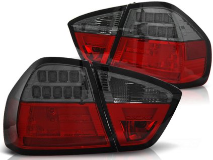Zadní světla BMW E90 03.05-08.08 červeno-kouřové LED BAR