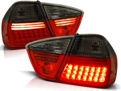 Zadní světla BMW E90 03.05-08.08 červeno-kouřové LED