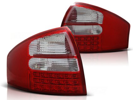 Zadní světlla AUDI A6 05.1997-05.2004 SEDAN červeno-bílé LED