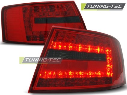 Zadní světla AUDI A6 C6 SEDAN 04.2004-2008 červeno-kouřové LED