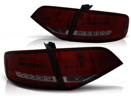 Zadní světla AUDI A4 B8 2008-2011 SEDAN červeno-kouřové LED