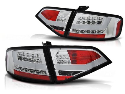 Zadní světla AUDI A4 B8 2008-2011 SEDAN chromové LED