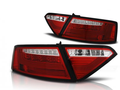 Zadní světla AUDI A5 2007-06.2011 COUPE červeno-bílé LED BAR