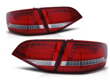 Zadní světla AUDI A4 B8 2008-2011 AVANT červeno-bílé LED