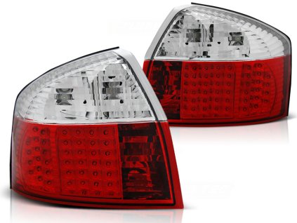 Zadní světla AUDI A4 10.2000-10.2004 červeno-bílé LED